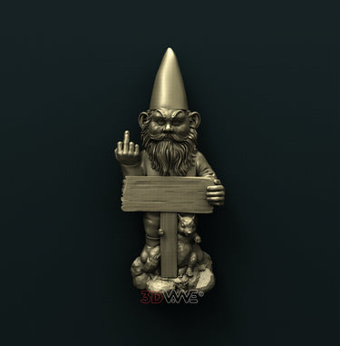 GNOME WELCOME SIGN 3D STL 3DWave